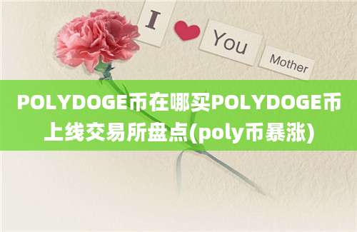 POLYDOGE币在哪买POLYDOGE币上线交易所盘点(poly币暴涨)