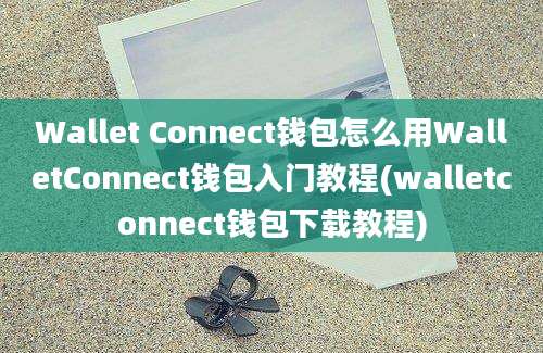Wallet Connect钱包怎么用WalletConnect钱包入门教程(walletconnect钱包下载教程)