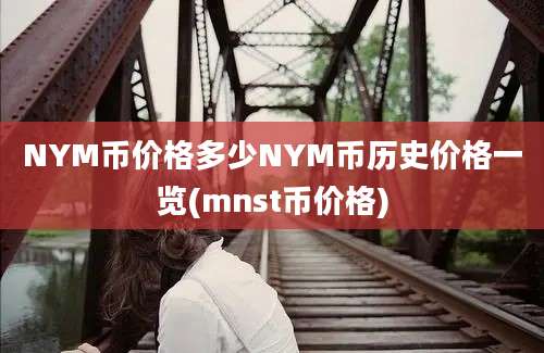 NYM币价格多少NYM币历史价格一览(mnst币价格)