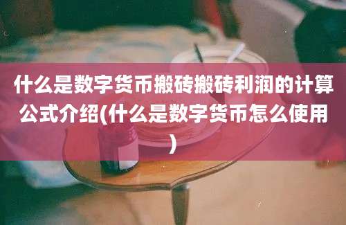 什么是数字货币搬砖搬砖利润的计算公式介绍(什么是数字货币怎么使用)