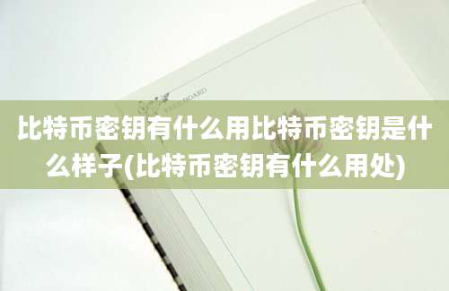 比特币密钥有什么用比特币密钥是什么样子(比特币密钥有什么用处)
