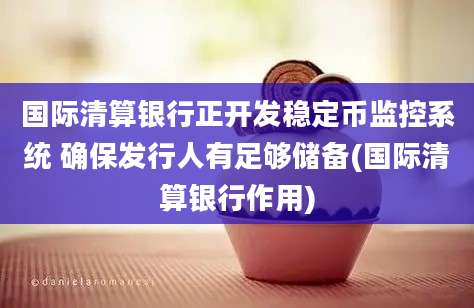 国际清算银行正开发稳定币监控系统 确保发行人有足够储备(国际清算银行作用)