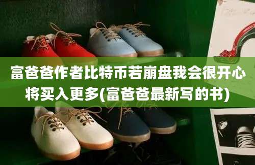 富爸爸作者比特币若崩盘我会很开心将买入更多(富爸爸最新写的书)