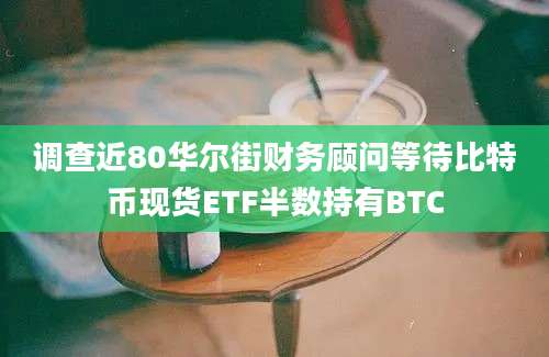 调查近80华尔街财务顾问等待比特币现货ETF半数持有BTC
