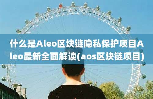 什么是Aleo区块链隐私保护项目Aleo最新全面解读(aos区块链项目)