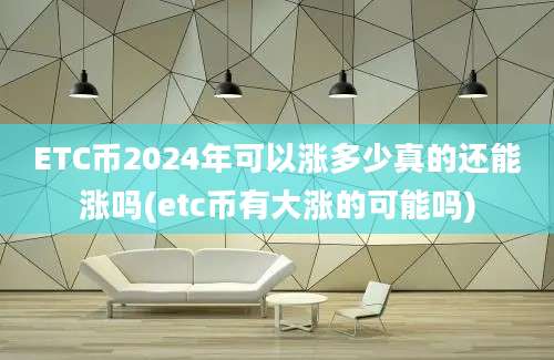 ETC币2024年可以涨多少真的还能涨吗(etc币有大涨的可能吗)