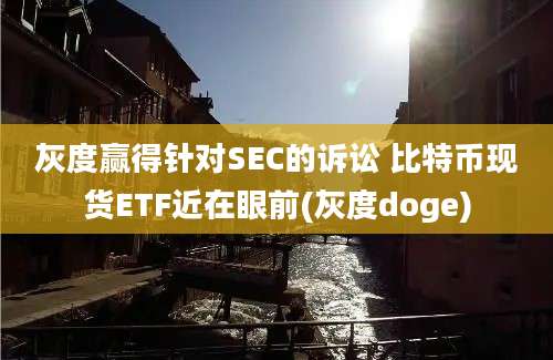 灰度赢得针对SEC的诉讼 比特币现货ETF近在眼前(灰度doge)