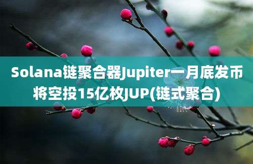 Solana链聚合器Jupiter一月底发币将空投15亿枚JUP(链式聚合)