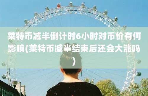 莱特币减半倒计时6小时对币价有何影响(莱特币减半结束后还会大涨吗)