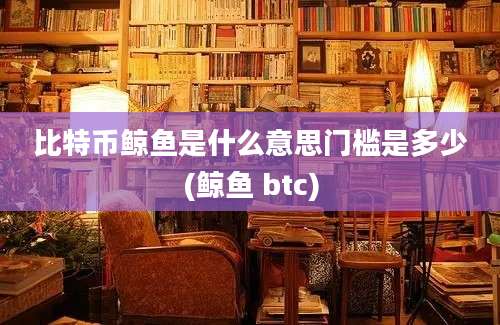 比特币鲸鱼是什么意思门槛是多少(鲸鱼 btc)