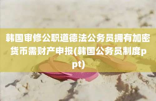 韩国审修公职道德法公务员拥有加密货币需财产申报(韩国公务员制度ppt)