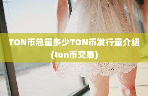 TON币总量多少TON币发行量介绍(ton币交易)
