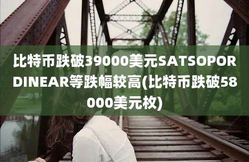 比特币跌破39000美元SATSOPORDINEAR等跌幅较高(比特币跌破58000美元枚)