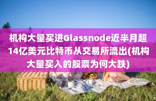 机构大量买进Glassnode近半月超14亿美元比特币从交易所流出(机构大量买入的股票为何大跌)