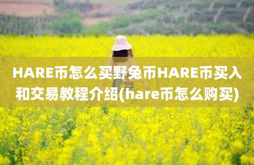 HARE币怎么买野兔币HARE币买入和交易教程介绍(hare币怎么购买)